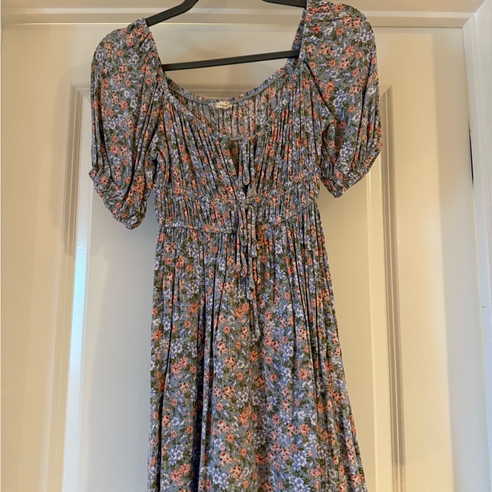 Floral Puff Sleeve Dress